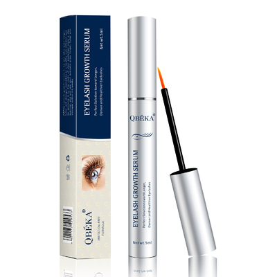 Cuttom Logo 5ml Natürliches Wachstumserum für Wimpern Synthetischer Duftfrei Langlebiger schneller Wachstumseffekt