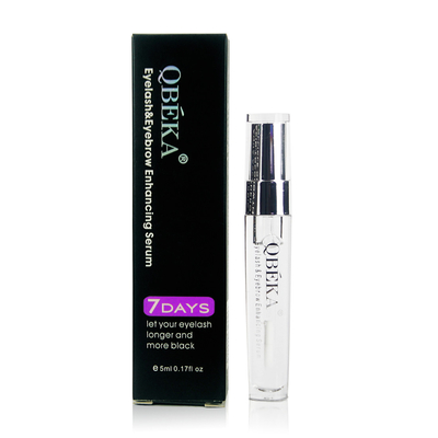 QBEKA Kosmetik Kräuterextrakte Bio Vitamin E Peptid Wimpern Augenbrauenwachstumsserum 5ml