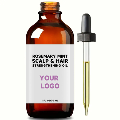 30 Ätherische Öle Extrakte Rosmarin-Mente Kopfhaut Haarstärkungsöl für benutzerdefiniertes Logo