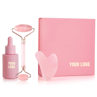 Custom Jade Roller Gua Sha Set Schönheitsmittel für Männer Hautpflege Routine und Anti-Aging