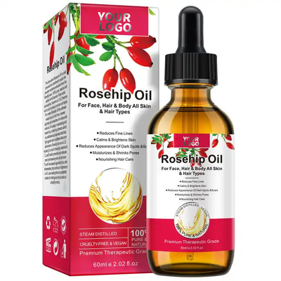 Männerhaar-Hautpflege Privatetikett reines Rose Hip Oil für ätherisches Öl Entfernen von feinen Linien