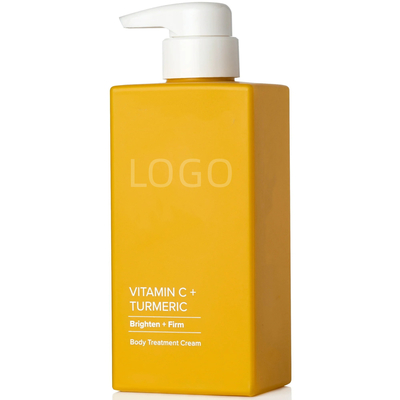 Maßgeschneiderte Vitamin C Kurkuma Creme Körperlotion Feuchtigkeitscreme für ungleichmäßigen Hautton jeder Größe