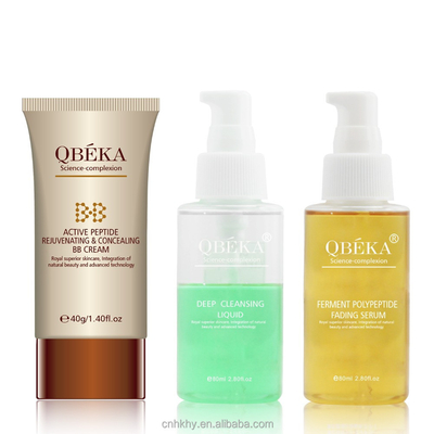 QBEKA Ferment-Polypeptid-Fading-Serum-Bleaching-Gold-Gesichts-Kit für Lifting-Effekt