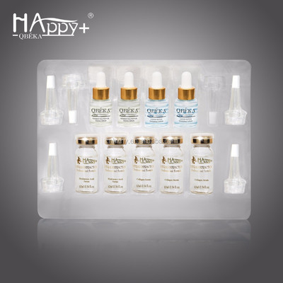 QBEKA Am beliebtesten Anti-Falten-Beleuchtungs-Serum Set Hautrevitalisierer mit Kollagen