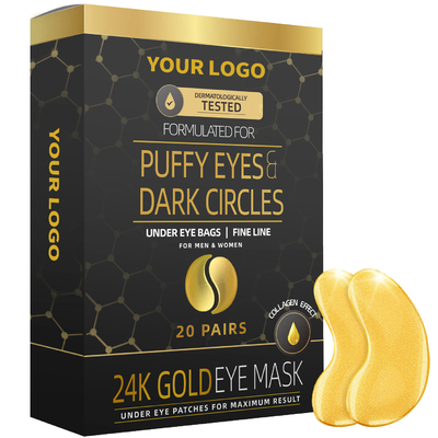 Hydratisierende Gold-Augenmaske zur Reduzierung von feinen Linien und Falten Professionelles QC-Team