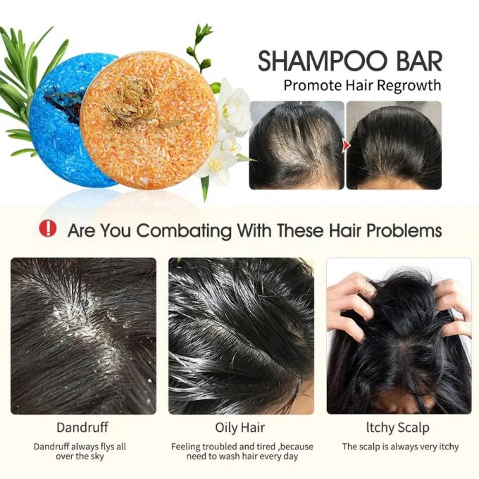 Bio-Naturliche Anti-Haarausfall-Shampoo Bar Anti-Verdünnung Shampoo Seife OEM/ODM 0