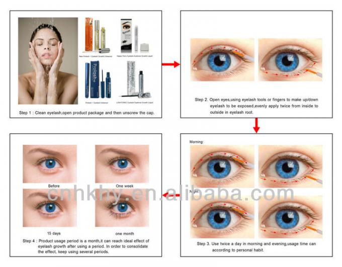 Private Label starke Nährstoffe Brustlappen Wachstumserum für gesunde Wimpern 5