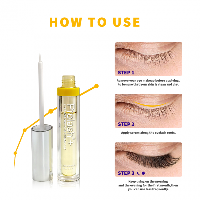 7 Tage Reaktion auf Wimpernwachstumsflüssigkeit mit Biologie Enzym EPM Private Logo Dicke Wimpern 0