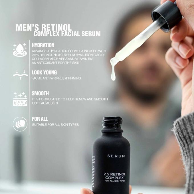Personalisierte private Marke Hyaluronsäure Retinol Komplex Serum für Männer Anti-Falten Stärkung 1