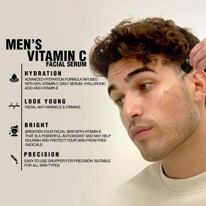 Erleben Sie die Vorteile von Niacinamid Vitamin C Gesichtsserum für Männer 1