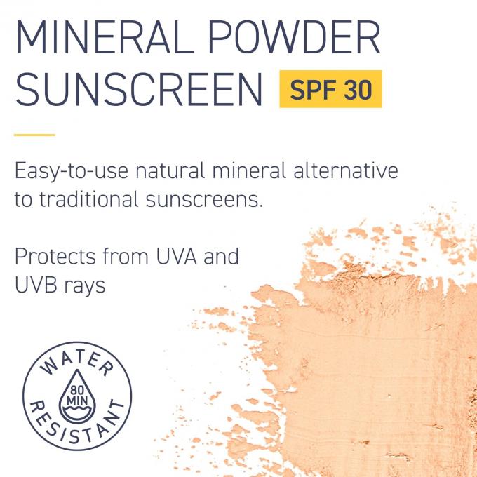 Mineralpulver Sonnencreme mit Breitband-UVA/UVB-Schutz SPF 30 1