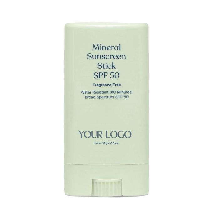 Private Label Mineral Sonnencreme Stick SPF 50 Wasserbeständig Breitspektrum UVA/UVB Schutz 0
