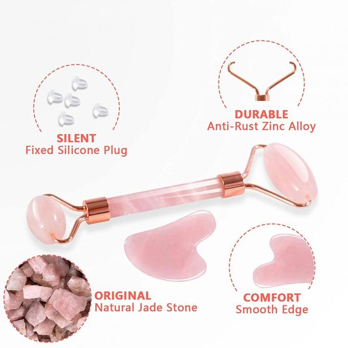 Custom Jade Roller Gua Sha Set Schönheitsmittel für Männer Hautpflege Routine und Anti-Aging 0