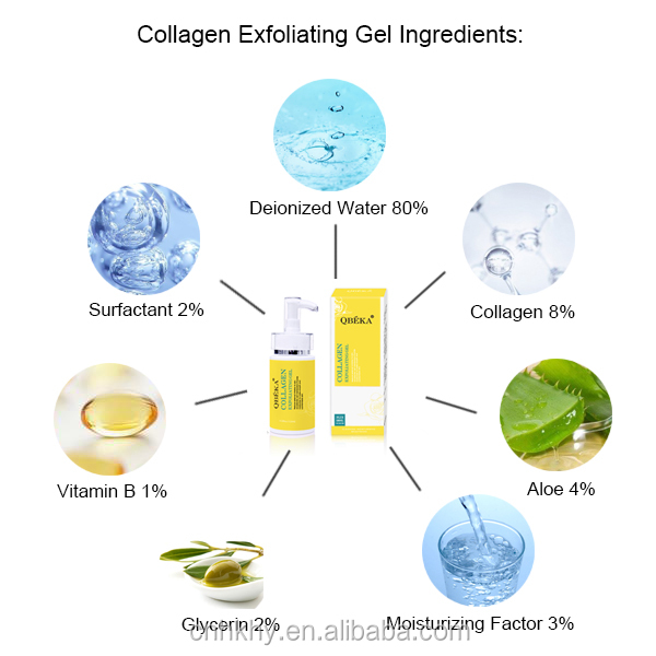 1000 Exfoliating Gel Nicht irritierendes Kollagen Reinigung Feuchtigkeitsspender Körperpflege 7