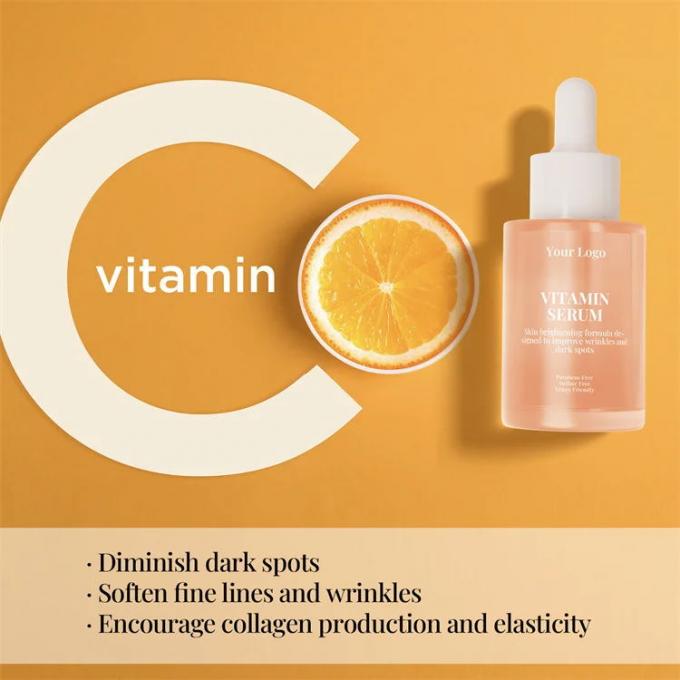 Natürliches Vitamin C Niacinamid Serum mit Hyaluronsäure und angepassten Zutaten 1