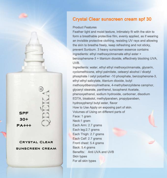 Panthenol-Infusionskörper-Gesichtssonnencreme SPF 50 für einen sicheren und effektiven Schutz 2