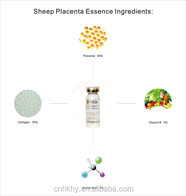 Tageszeit verwendet Bio Vitamin C QBEKA Schafsplakenta Serum Gesichtscreme für Unisex 5