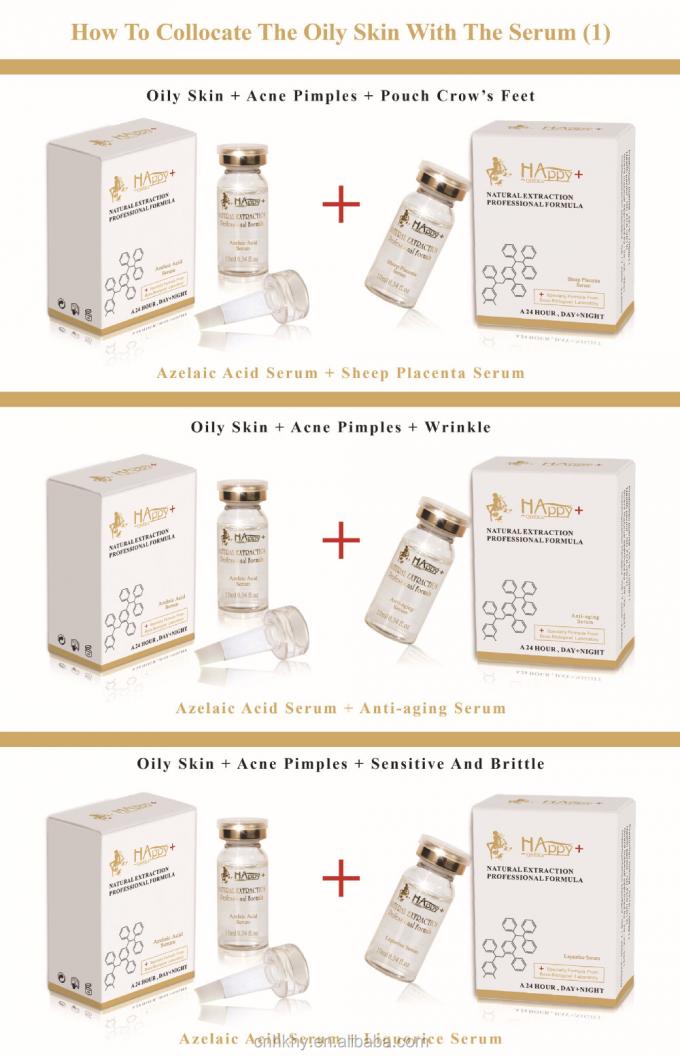 Tageszeit verwendet Bio Vitamin C QBEKA Schafsplakenta Serum Gesichtscreme für Unisex 6