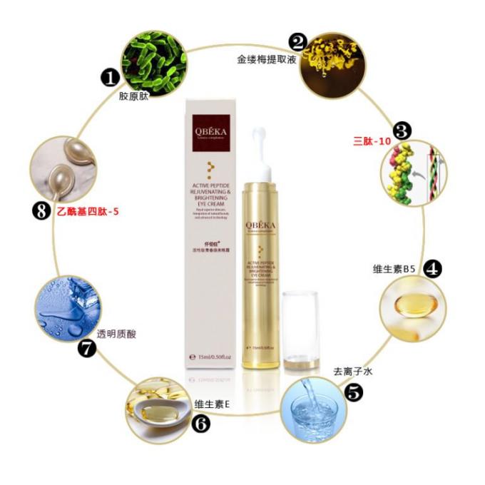 Durchsichtige aktive Peptidverjüngende Augencreme Serum 0