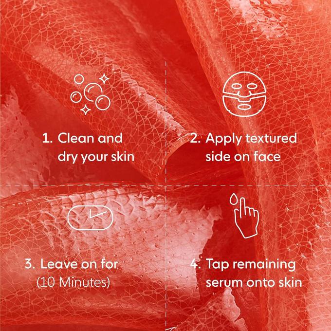 Rejuvenating Glow Hydrogel Gesichtsmaske mit Sonnenblumenöl 5 Stück 2