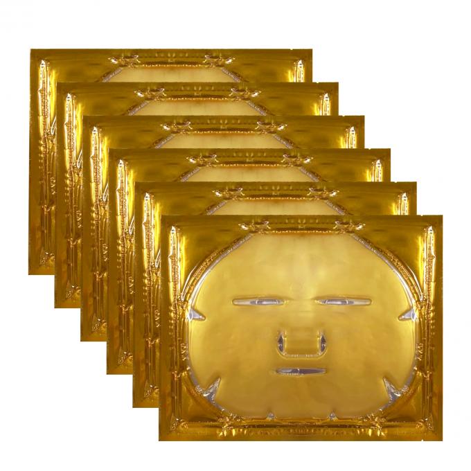 Biologische 24K Gold Gesichtsmaske für Zuhause Beruhigendes Gel Anpassbares Kollagen Kristall Schönheit 1