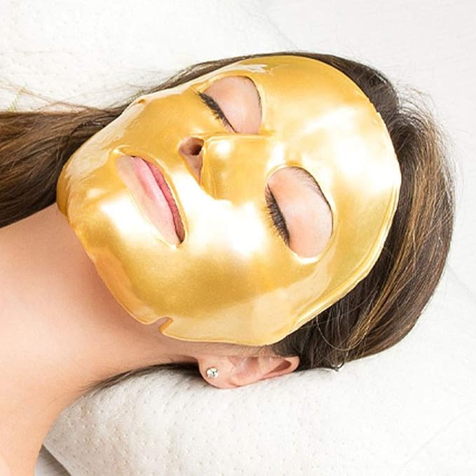 Biologische 24K Gold Gesichtsmaske für Zuhause Beruhigendes Gel Anpassbares Kollagen Kristall Schönheit 3