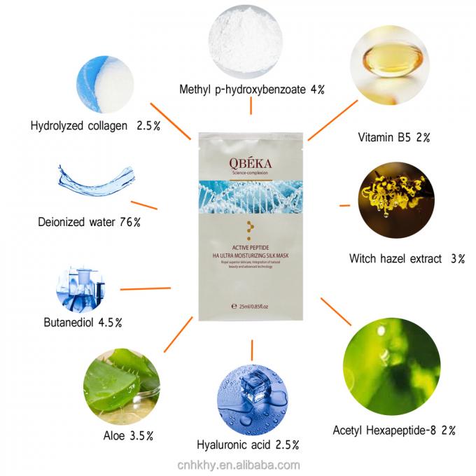 Gesichtsmaske mit Hyaluronsäure-Peptid-Kollagen für Feuchtigkeit und Anti-Aging 8