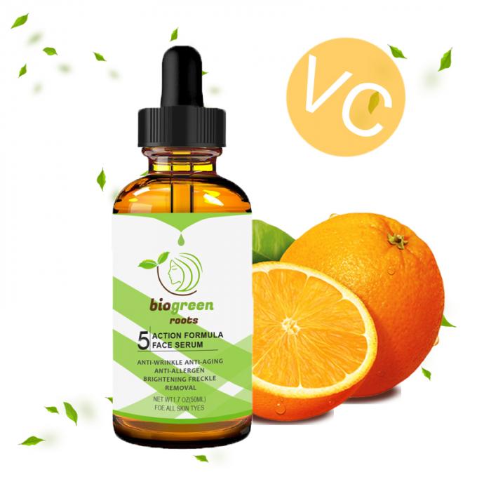 Normalgröße Bio-Vitamin C Reinigungsmittel Aufhellungsmittel gegen Sommersprossen Ampullen Menge 1000 5
