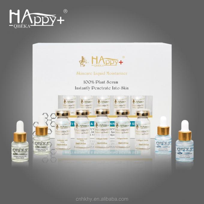 QBEKA Am beliebtesten Anti-Falten-Beleuchtungs-Serum Set Hautrevitalisierer mit Kollagen 1