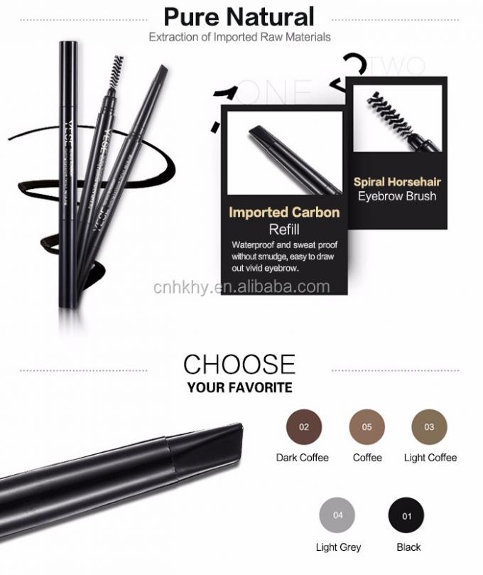 Augenbrauen Bleistift Doppelkopf Wasserdicht Schlank Garantierte Funktion Augenbrauen Make-up Schönheit 2