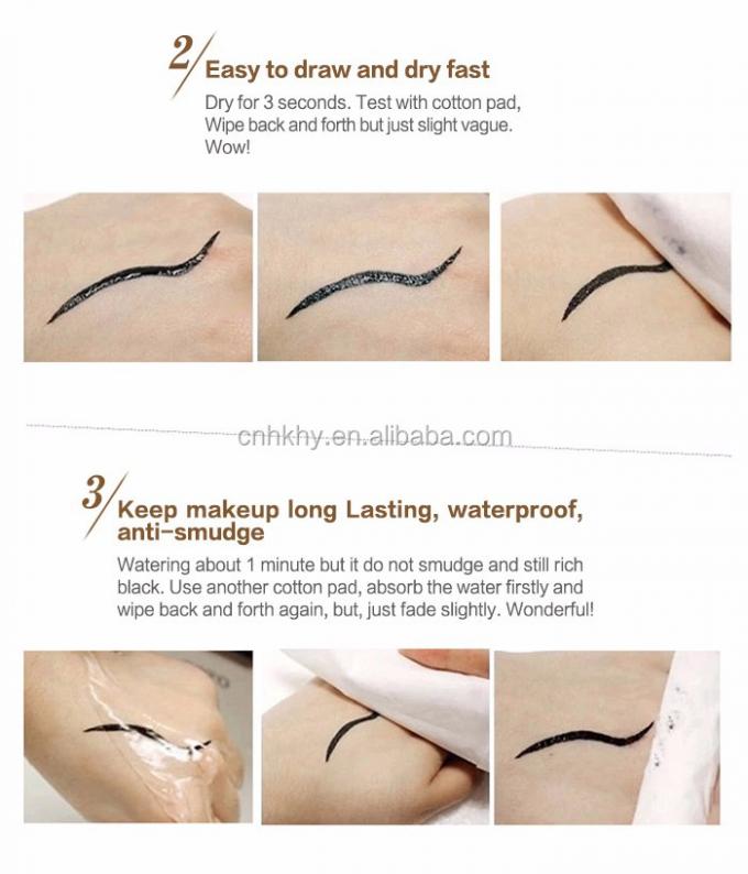 Wasserdichtes Eyeliner Langlebiger Make-up-Stift Ultrafeiner Clip Flüssiges Schweißresistentes Werkzeug 5