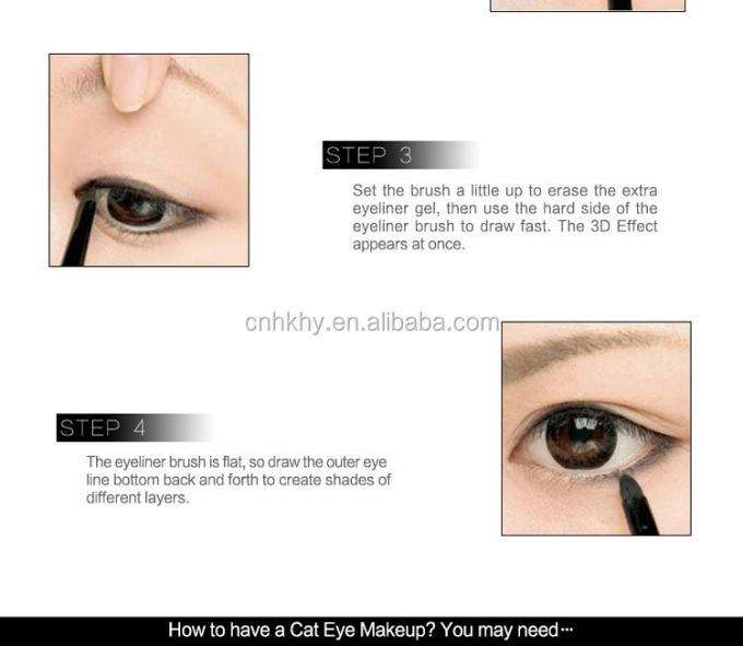 Wasserdichtes Eyeliner Langlebiger Make-up-Stift Ultrafeiner Clip Flüssiges Schweißresistentes Werkzeug 6