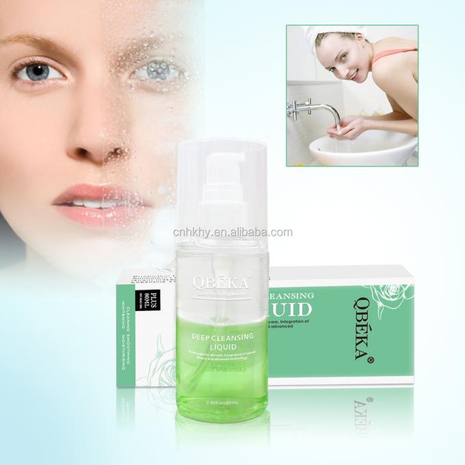 Form Flüssigkeit Sanft, keine Reizung Gesichtstiefe Reinigung Flüssigkeit Gesichtswasch Augen Make-up Entferner 80 ml 0