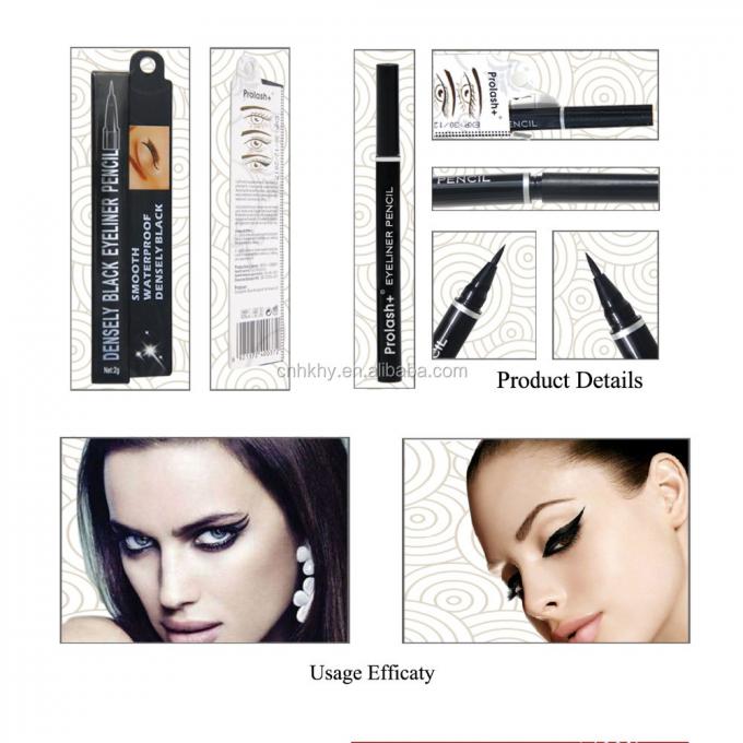 Chemischer Bestandteil Prolash Halal Eyeliner Flüssiges Auge Liner für eine lang anhaltende Wirkung 2