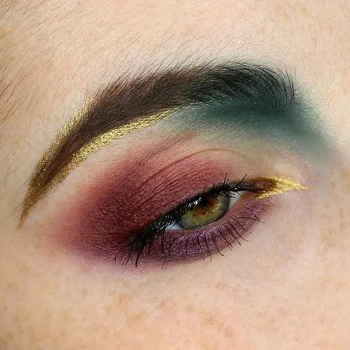 Glitzer Metallische gemischte Farbe Augenschatten Palette Elegante Satin Matte Mineralzutat 3