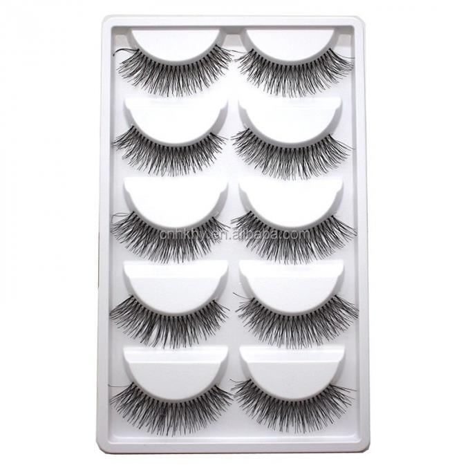 Verbessern Sie Ihr Make-up-Spiel mit 5 Paaren falscher Wimpern A21 und natürlichem langen Stil 2