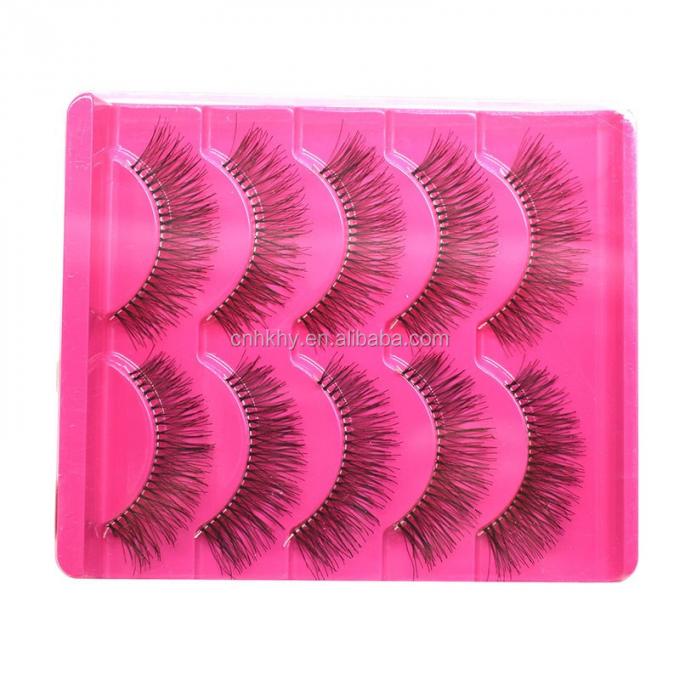 Verbessern Sie Ihr Make-up-Spiel mit 5 Paaren falscher Wimpern A21 und natürlichem langen Stil 3