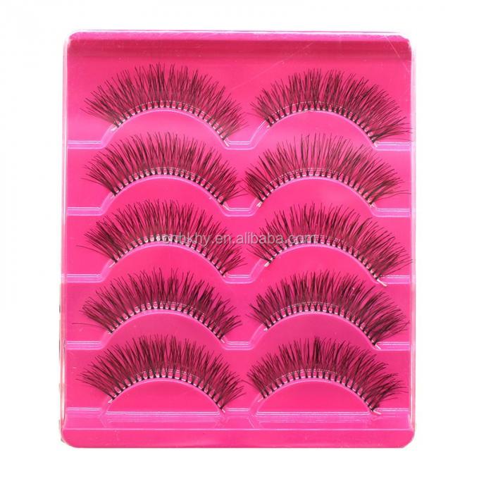 Verbessern Sie Ihr Make-up-Spiel mit 5 Paaren falscher Wimpern A21 und natürlichem langen Stil 5
