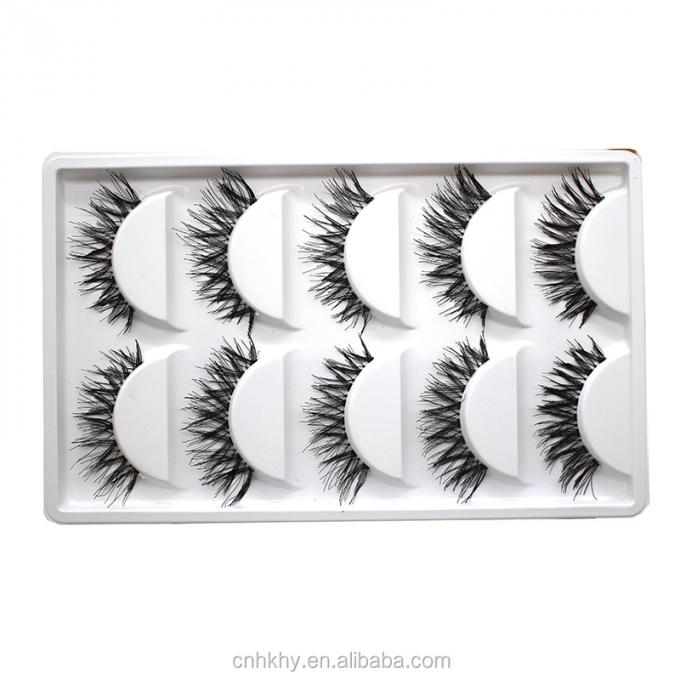 Falsche Wimpern Typ Andere Falsche Wimpern Erweiterungen Sets A20 Rein handgefertigt Naturschwarz 0
