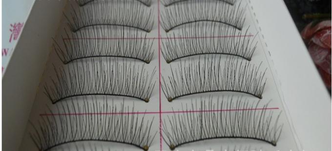 Frauen Damen 10 Paare Natürliche Schönheit Taiwan Faser Falsche Wimpern 217 8MM-15MM Länge 0
